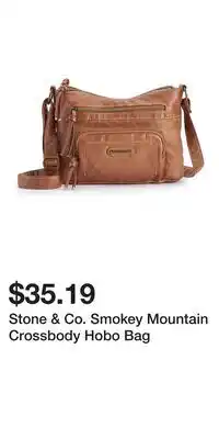 Kohl's Stone & Co. Smokey Mountain Crossbody Hobo Bag offer