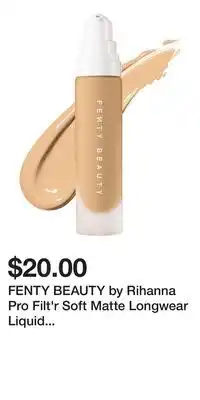 Kohl's FENTY BEAUTY by Rihanna Pro Filt'r Soft Matte Longwear Liquid Foundation offer