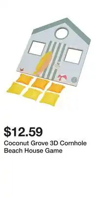 Kohl's Coconut Grove 3D Cornhole Beach House Game offer