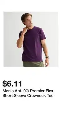 Kohl's Men's Apt. 9 Premier Flex Short Sleeve Crewneck Tee offer