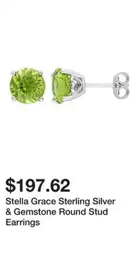 Kohl's Stella Grace Sterling Silver & Gemstone Round Stud Earrings offer