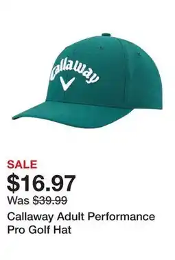Dick's Sporting Goods Callaway Adult Performance Pro Golf Hat offer
