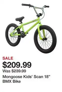 Dick's Sporting Goods Mongoose Kids' Scan 18 BMX Bike offer