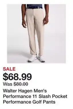 Dick's Sporting Goods Walter Hagen Men's Performance 11 Slash Pocket Performance Golf Pants offer