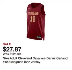 Dick's Sporting Goods Nike Adult Cleveland Cavaliers Darius Garland #10 Swingman Icon Jersey offer