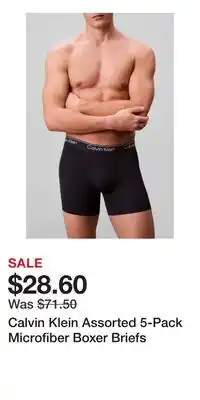 Nordstrom Calvin Klein Assorted 5-Pack Microfiber Boxer Briefs offer