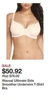 Nordstrom Wacoal Ultimate Side Smoother Underwire T-Shirt Bra offer