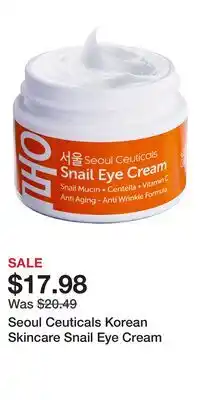 Nordstrom Seoul Ceuticals Korean Skincare Snail Eye Cream offer