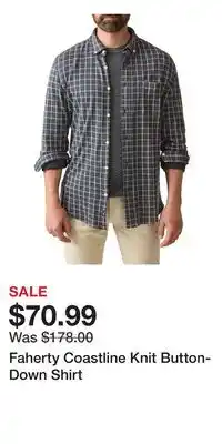 Nordstrom Faherty Coastline Knit Button-Down Shirt offer