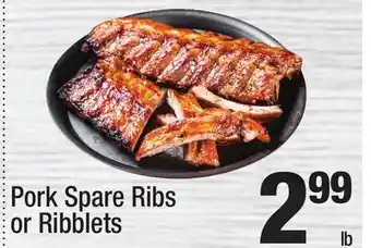 Super King Markets Pork Spare Ribs or Ribblets offer