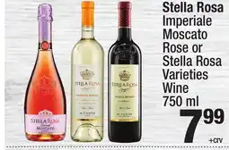Super King Markets Stella Rosa Imperiale Moscato Rose or Stella Rosa Varieties Wine offer