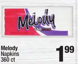 Super King Markets Melody Napkins offer