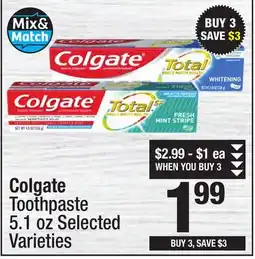 Super King Markets Colgate Toothpaste offer