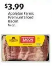 Aldi Appleton Farms Premium Sliced Bacon offer
