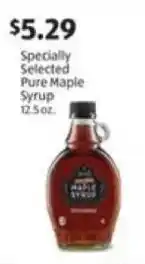 Aldi Specially Selected Pure Maple Syrup offer