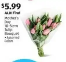 Aldi Mother's Day 10-Stem Tulip Bouquet offer