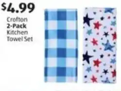 Aldi Crofton Kitchen Towel Set offer