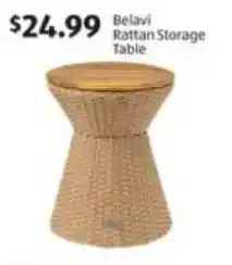 Aldi Belavi Rattan Storage Table offer