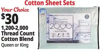 Ocean State Job Lot Cotton Sheet Sets offer