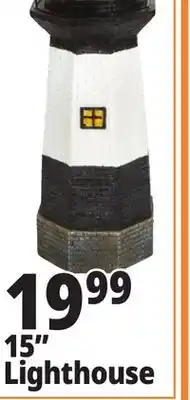 Ocean State Job Lot Solar Lighthouse with Rotating LED Light 15 offer