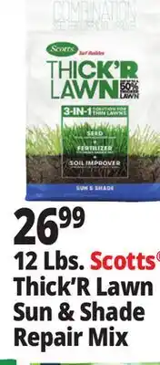 Ocean State Job Lot Scotts Thick'r Lawn Turf Builder 12 lbs offer