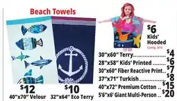 Ocean State Job Lot Beach Towels offer