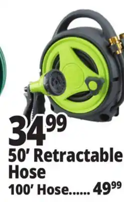 Ocean State Job Lot Deluxe Retractable Hose Reel with Mount 50' offer