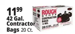 Ocean State Job Lot Rough Stuff 42 Gal Contractor Trash Bags 20 Count offer