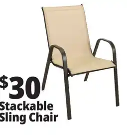 Ocean State Job Lot Steel Stacking Sling Chair offer