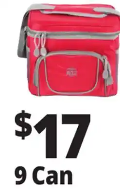 Ocean State Job Lot North Peak 9-Can Hardliner Cooler Red offer