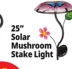 Ocean State Job Lot Outdoor Living Accents Solar Mushroom Stake Light 25 offer