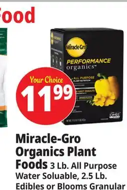Ocean State Job Lot Miracle-Gro Organics Plant Foods offer