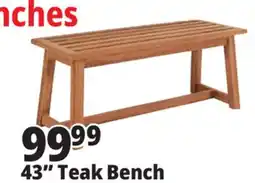 Ocean State Job Lot 43 Teak Bench offer