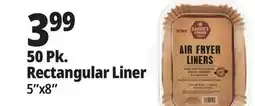 Ocean State Job Lot Baker's Choice Rectangle Air Fryer Liners 50 Count offer