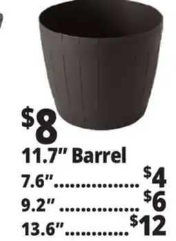 Ocean State Job Lot 11.7 Whiskey Barrel Planters offer
