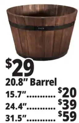Ocean State Job Lot Whiskey Barrel Planters offer