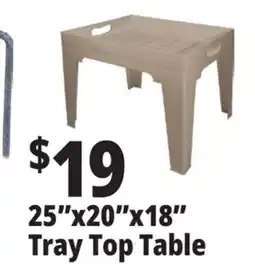 Ocean State Job Lot 25x20x18 Tray Top Table offer