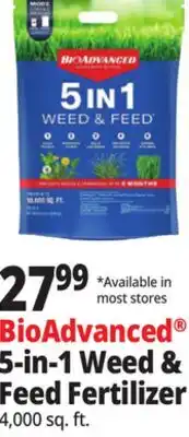 Ocean State Job Lot BioAdvanced 5-in- Weed & Feed Fertilizer offer