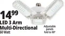 Ocean State Job Lot LED 3 Arm Multi-Directional offer