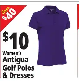 Ocean State Job Lot Women's Antigua Golf Polos & Dresses offer