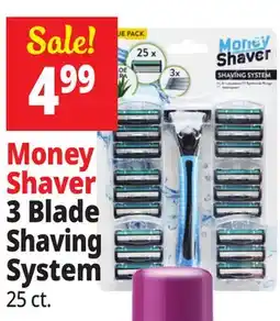 Ocean State Job Lot Money Shaver 3 Blade Shaving System offer
