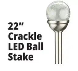 Ocean State Job Lot Solar Crackle LED Garden Stake 22 offer