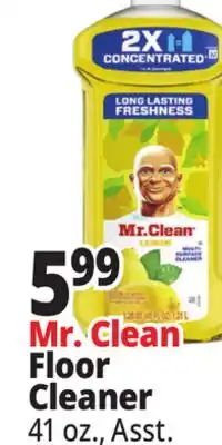 Ocean State Job Lot Mr. Clean Floor Cleaner offer