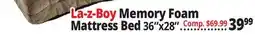 Ocean State Job Lot La-z-Boy Memory Foam Mattress Bed offer
