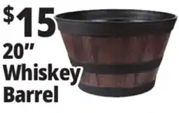Ocean State Job Lot Whiskey Barrel Resin Planter 20 offer