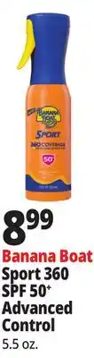 Ocean State Job Lot Banana Boat Sport 360 SPF 50+ Advanced Control offer