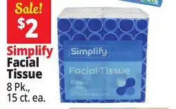 Ocean State Job Lot Simplify Facial Tissue offer