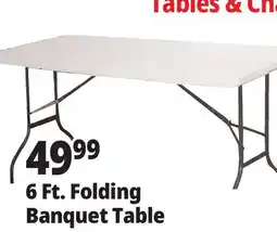 Ocean State Job Lot 6 Ft. Folding Banquet Table offer