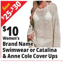 Ocean State Job Lot Women's Brand Name Swimwear or Catalina & Anne Cole Cover Ups offer