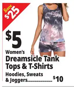 Ocean State Job Lot Women's Dreamsicle Tank Tops & T-shirts offer